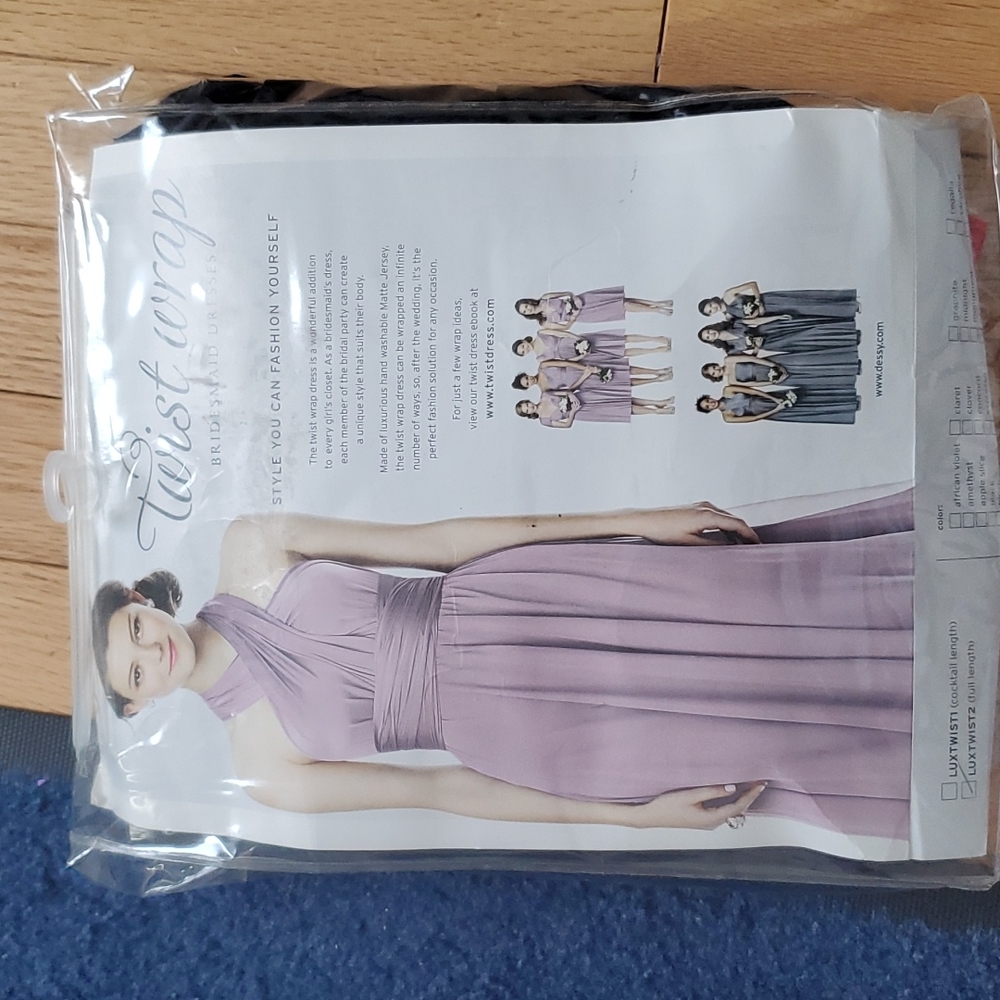 Bridesmaids wrap dress